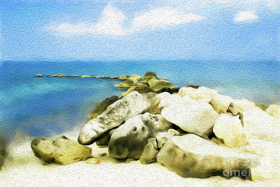 The Jetty at Seven Mile Beach in Grand Cayman Digital Art by Kenneth Montgomery The Jetty at Seven Mile Beach in Grand Cayman Digital Art by Kenneth Montgomery