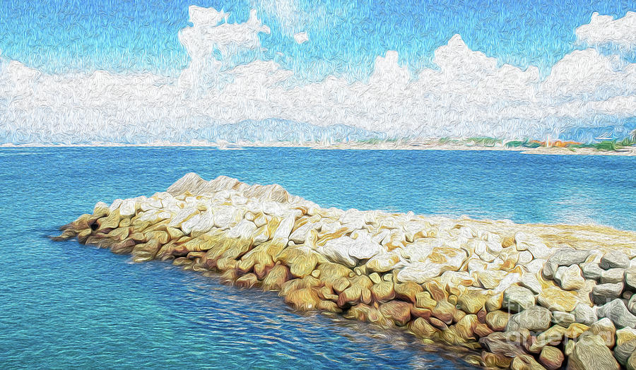The Jetty in Manzanillo, Mexico Digital Art by Kenneth Montgomery