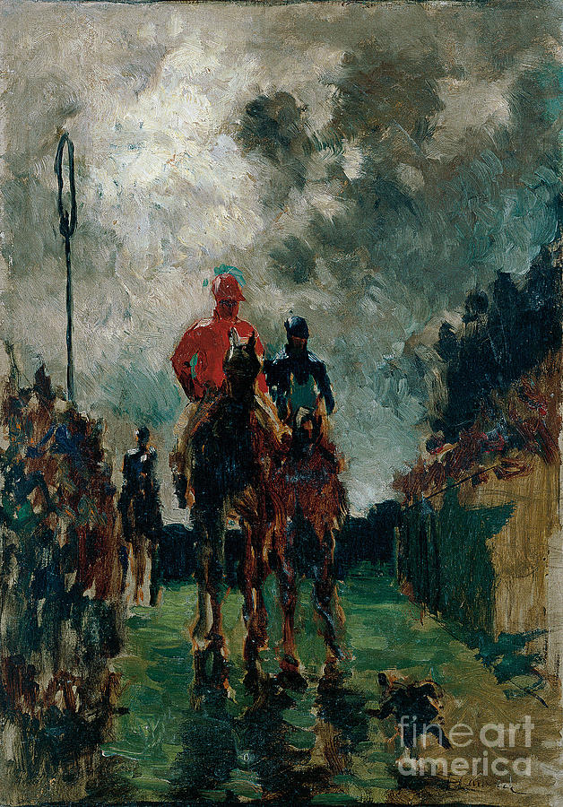 The Jockeys, 1882. Artist Drawing by Heritage Images