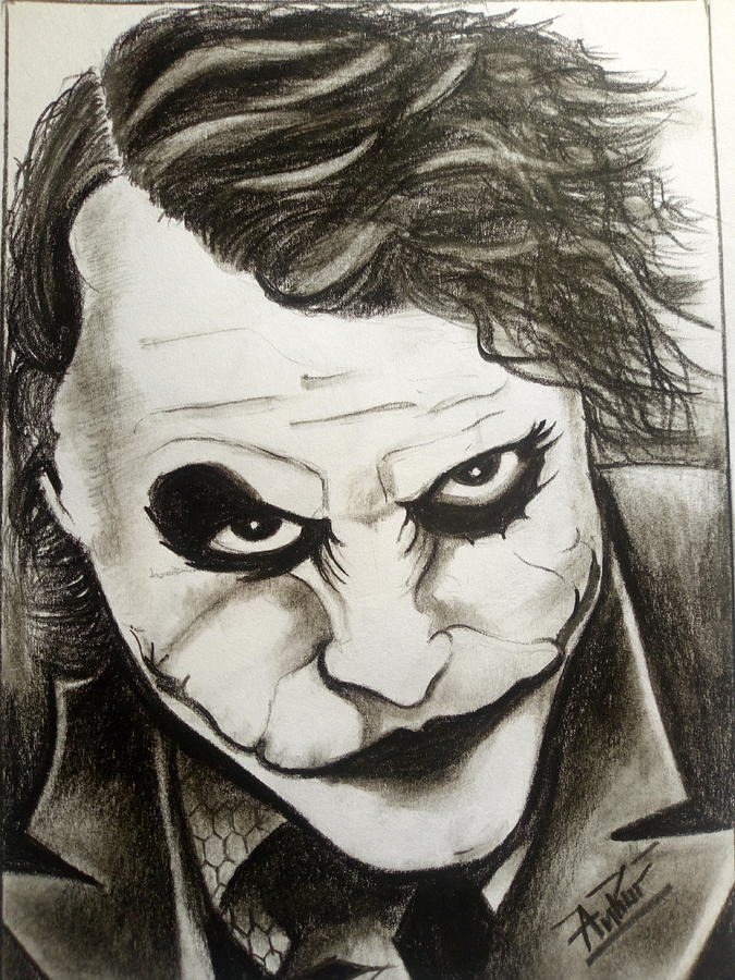The Joker Drawing by Ankur Chanderia - Fine Art America