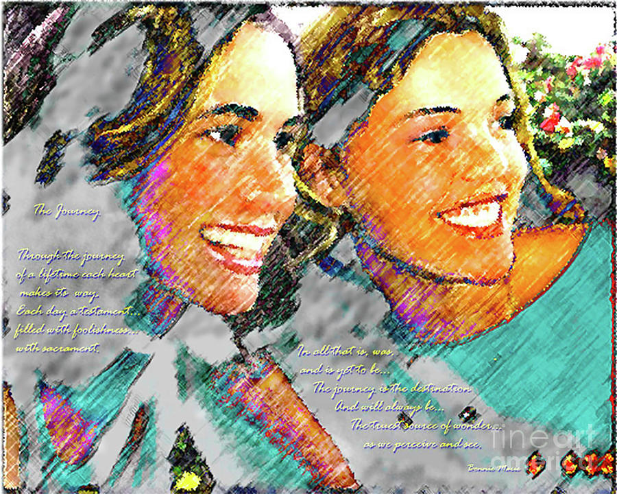 The Journey- 2 Friends Painting by Bonnie Marie