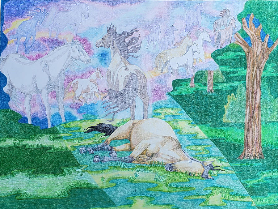 The Journey Home Drawing by Equus Artisan