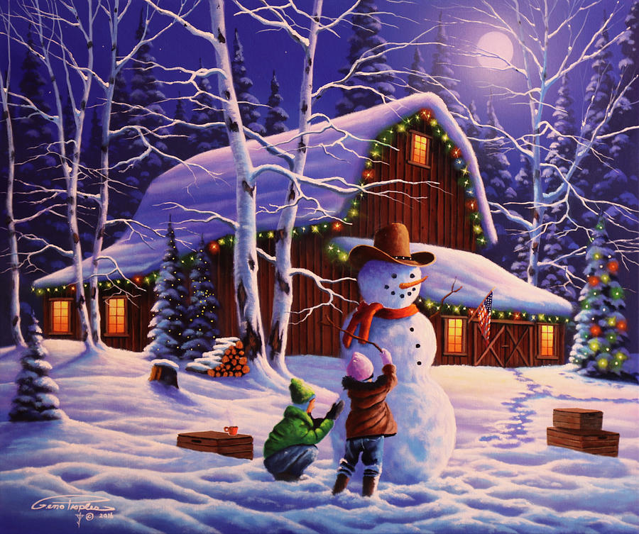 The Joy Of Christmas Painting by Geno Peoples - Pixels