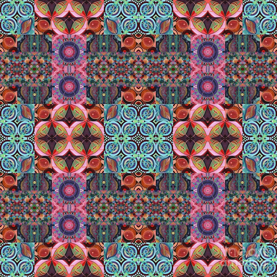 The Joy of Design Mandala Series Puzzle 7 Arrangement 9 Compilation Painting by Helena Tiainen