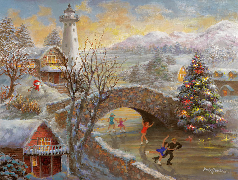 Mountain Painting - The Joyous Season by Nicky Boehme