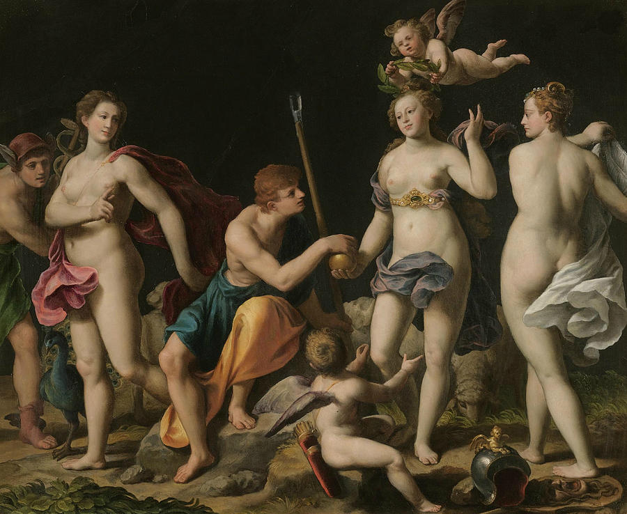 The Judgment of Paris Painting by Alessandro Turchi