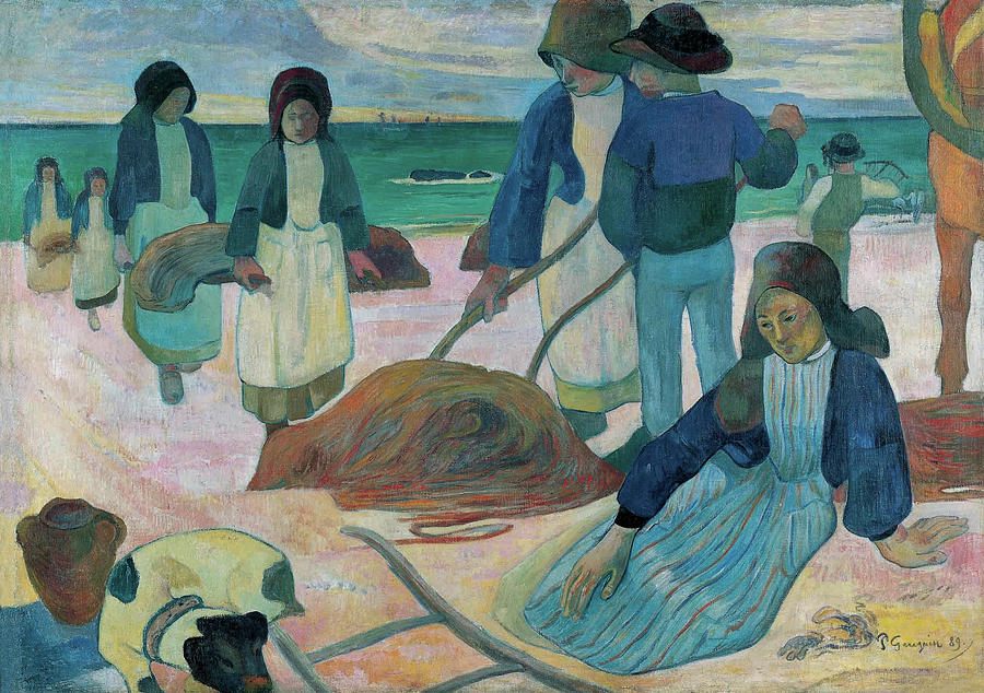 The Kelp Gatherers II Painting by Paul Gauguin