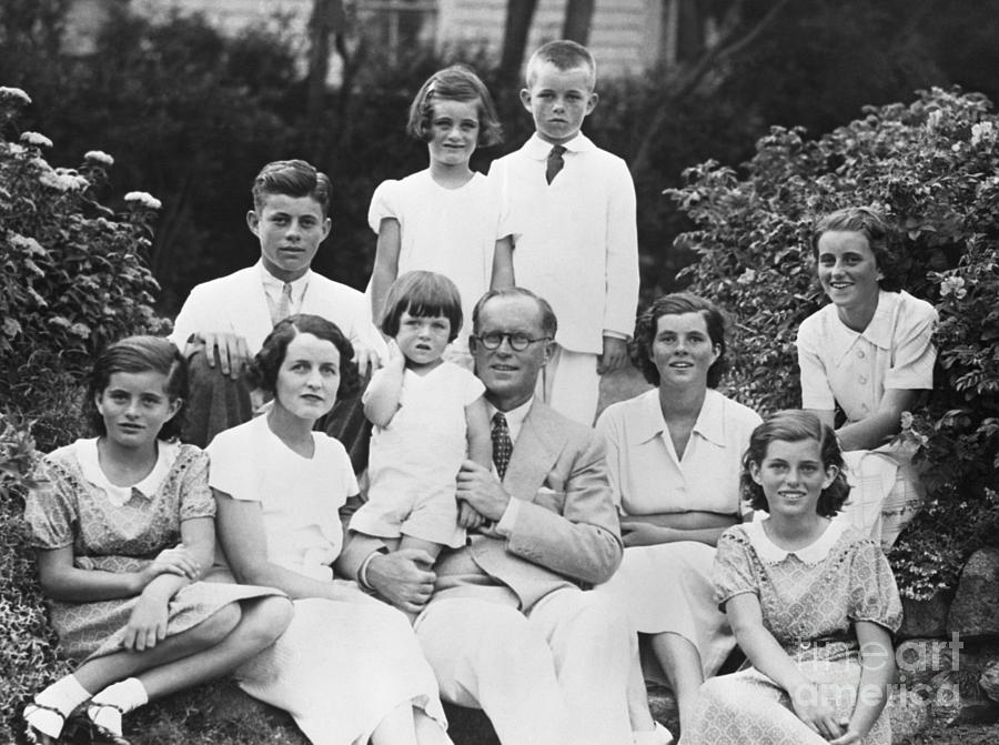 The Kennedy Family In 1934 by Bettmann