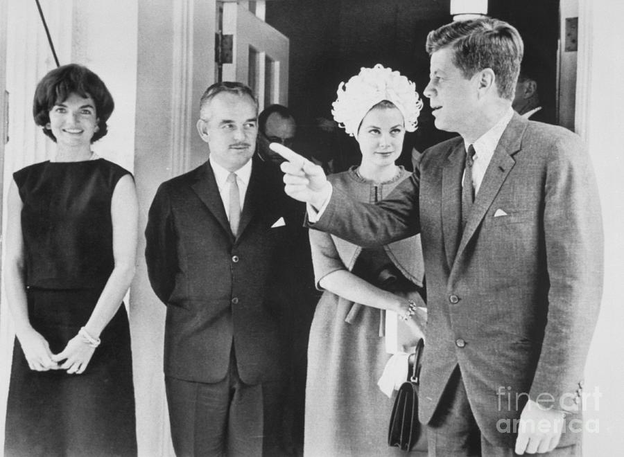 The Kennedys And Princes Of Monaco Photograph by Bettmann