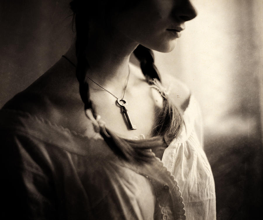 Portrait Photograph - The Key by Magdalena Russocka