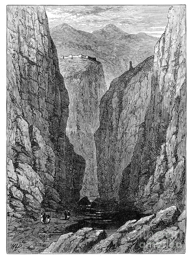 The Khyber Pass, Afghanistan, 1900 Drawing by Print Collector