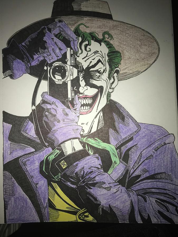 The killing joke Drawing by Daniel Rodriguez - Fine Art America