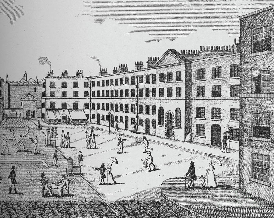 The Kings Bench Prison As It Appeared Drawing by Print Collector