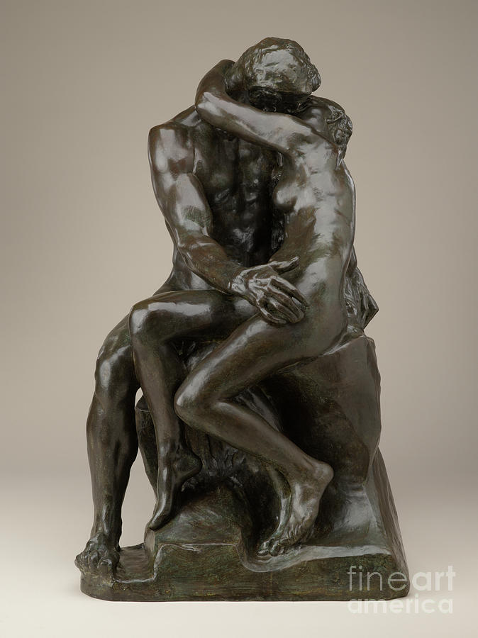 The Kiss, Bronze By Rodin Sculpture by Auguste Rodin