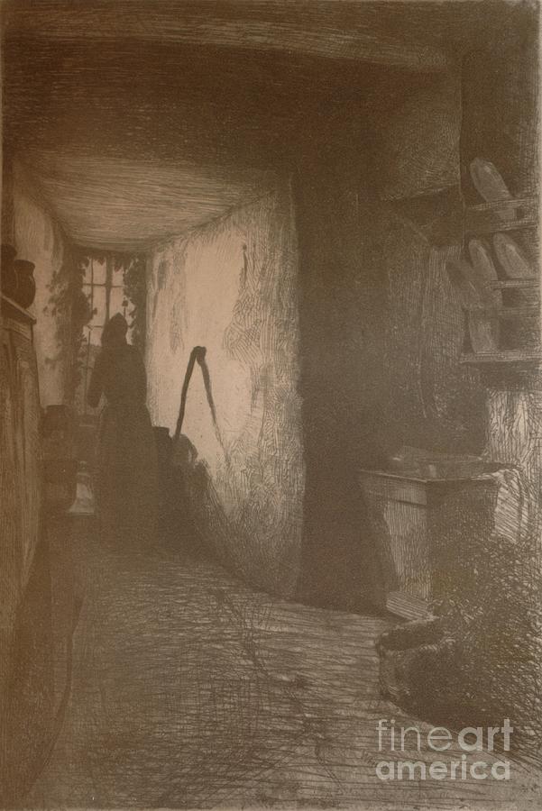 The Kitchen, 1858, 1904 Drawing by Print Collector