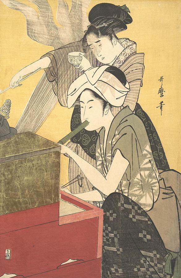 The Kitchen Relief by Kitagawa Utamaro