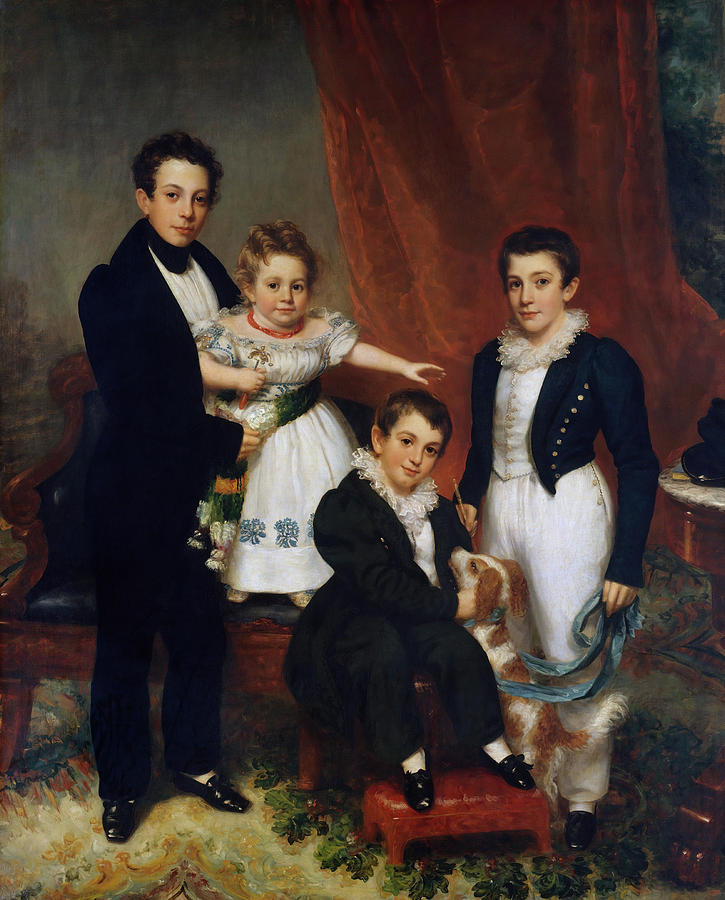 The Knapp Children. Painting by SAMUEL LOVETT WALDO William Jewett