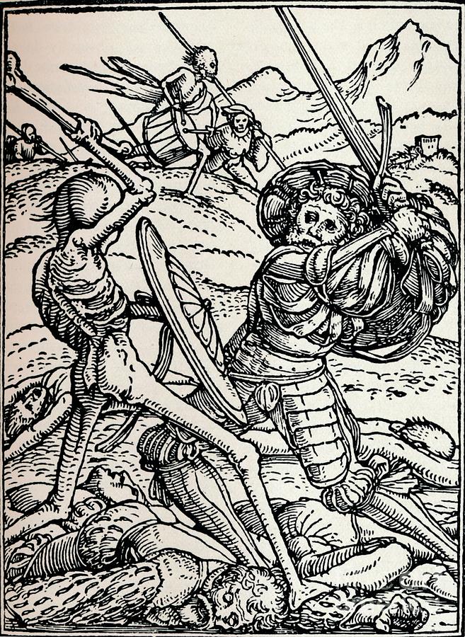 The Knight And Death, 1538, 1917 Drawing by Print Collector