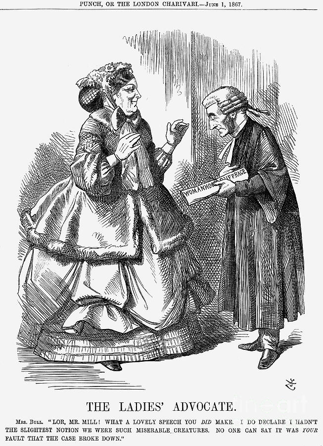 The Ladies Advocate, 1867. Artist John Drawing by Print Collector