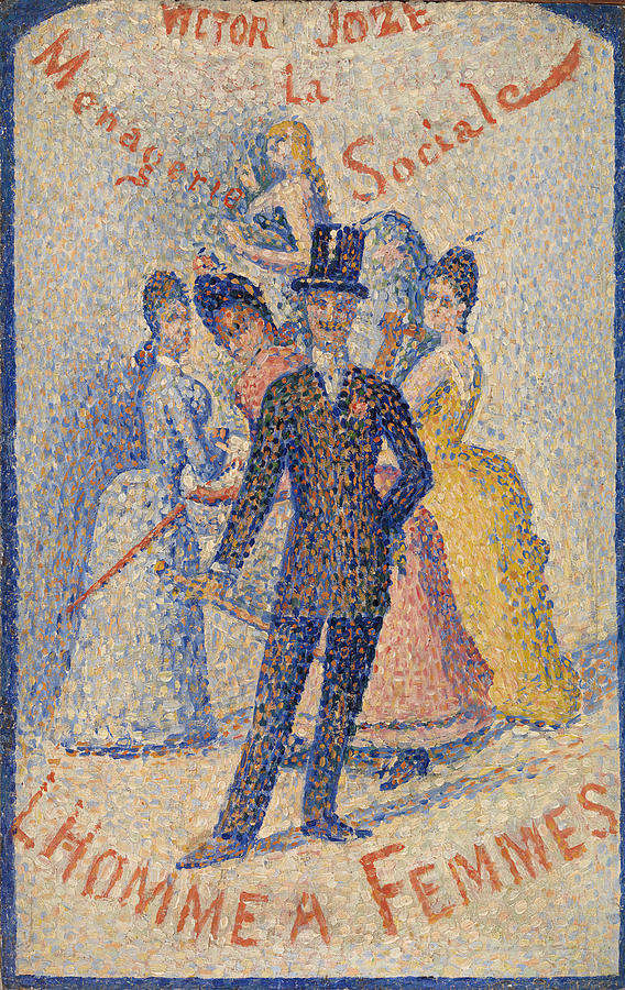 The Ladies Man Painting by Georges Seurat