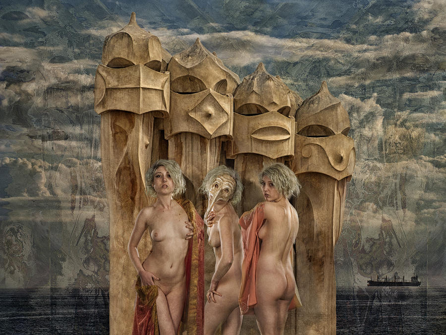Fine Art Nude Photograph - The Ladies Of La Pedera by Tom Gore