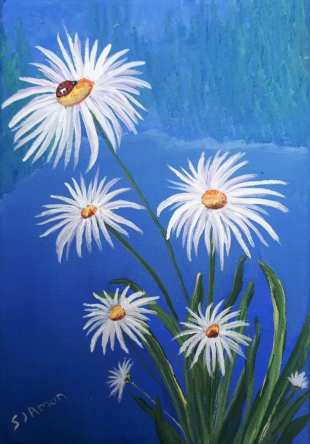 The Lady Bug Painting by Sue J Amon | Fine Art America