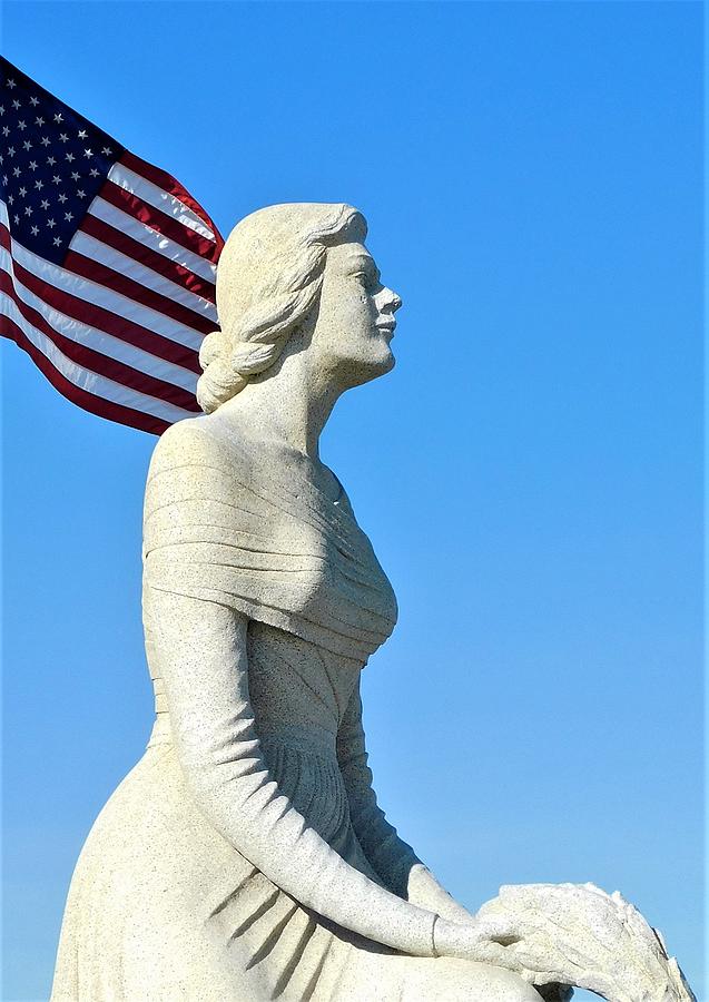 The Lady by the Sea, Hampton Beach NH Photograph by THERESA Nye