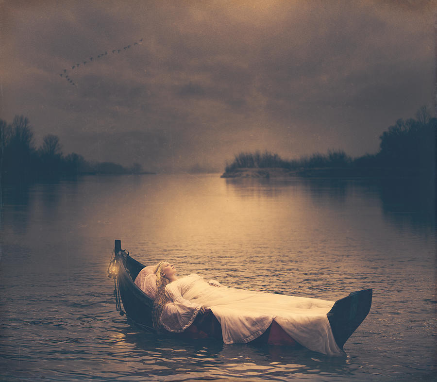 Woman Photograph - The Lady Of Shalott by Magdalena Russocka