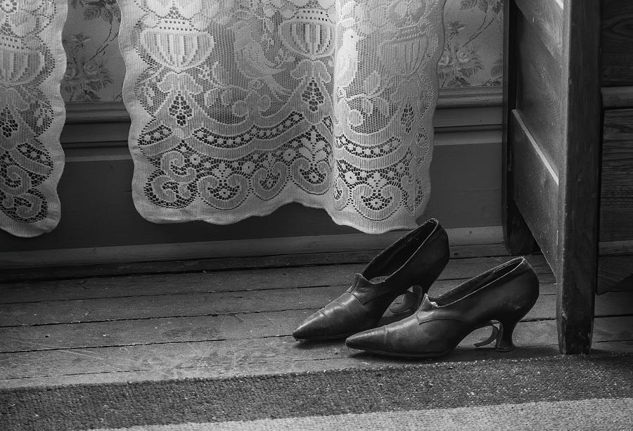 Vintage Photograph - The Lady\s Shoes by Barbara Read