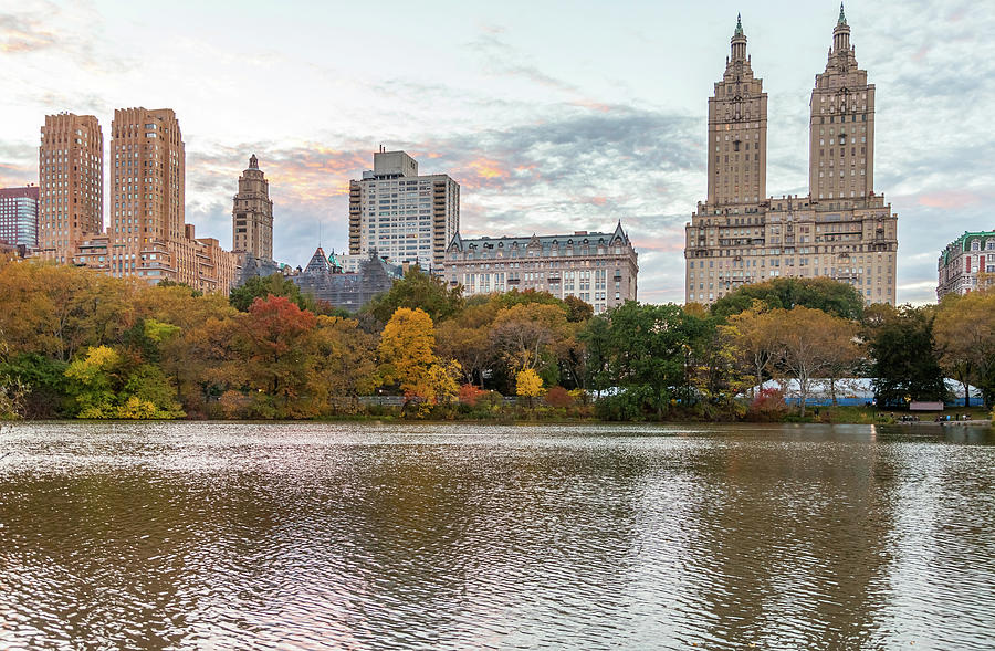 The Lake At Central Park And Upper West Side Buildings 1 Photograph By 