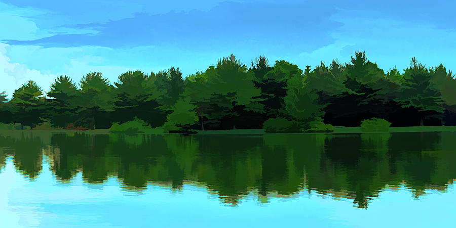 The Lake Digital Art by Jason Fink