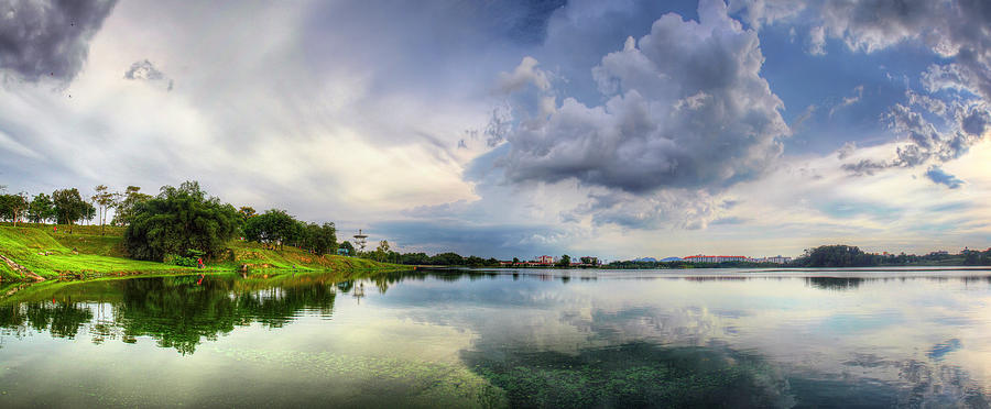 The Lake Near The Kite Flying Kepong Photograph by Rithauddin Photographer
