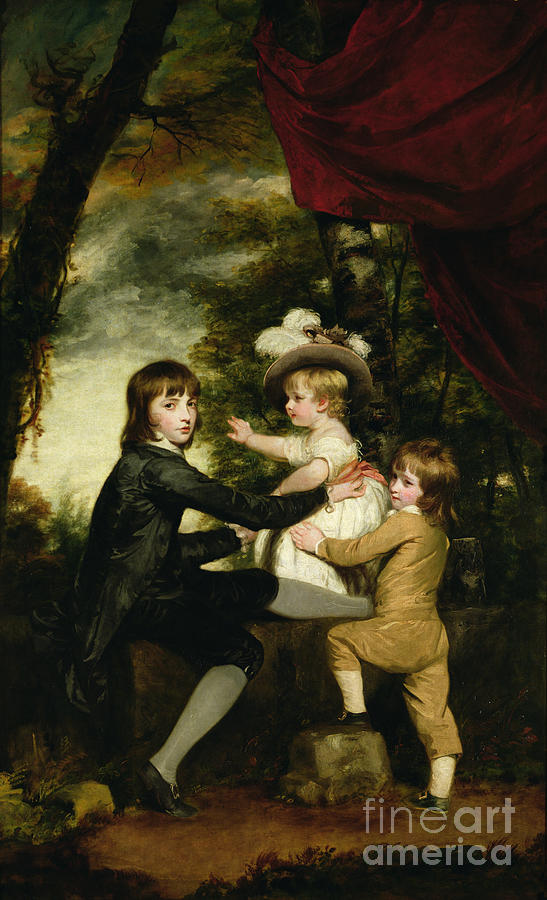 The Lamb Children, 1783-85 Painting by Joshua Reynolds
