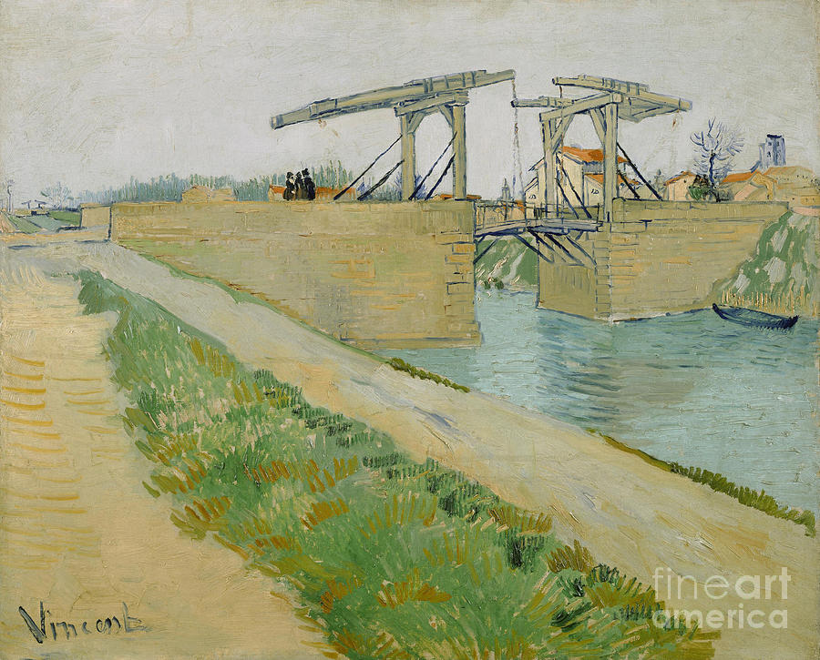 The Langlois Bridge Pont De Langlois Drawing by Heritage Images