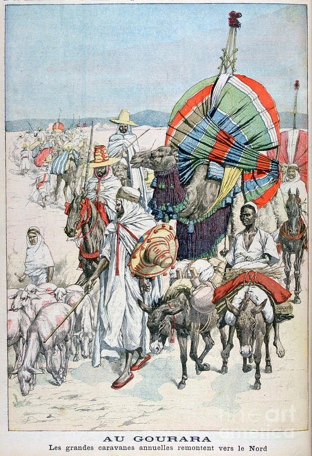 The Large Annual Caravans Heading Drawing by Print Collector