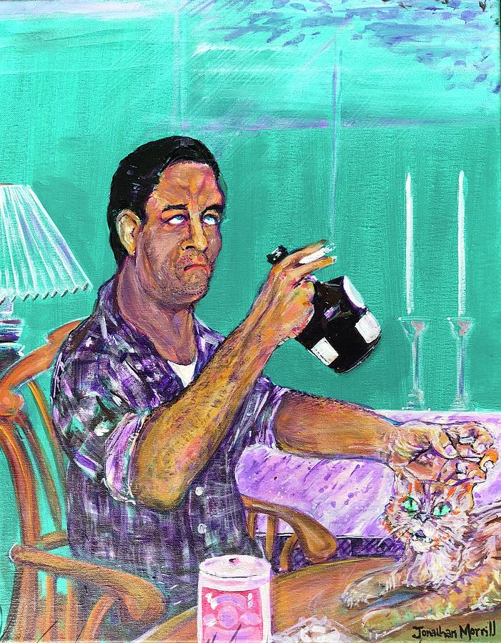 The Last Breakfast of Jack Kerouac Painting by Jonathan Morrill