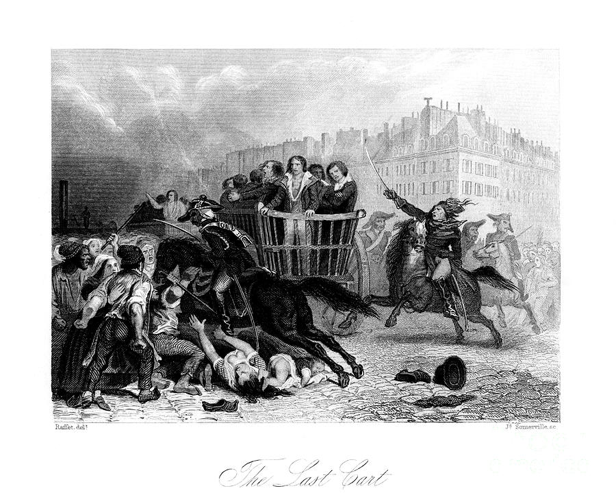 The Last Cart, 1845. Artist J Somerville Drawing by Print Collector
