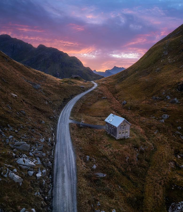 Mountain Photograph - The Last House by Richard Beresford Harris
