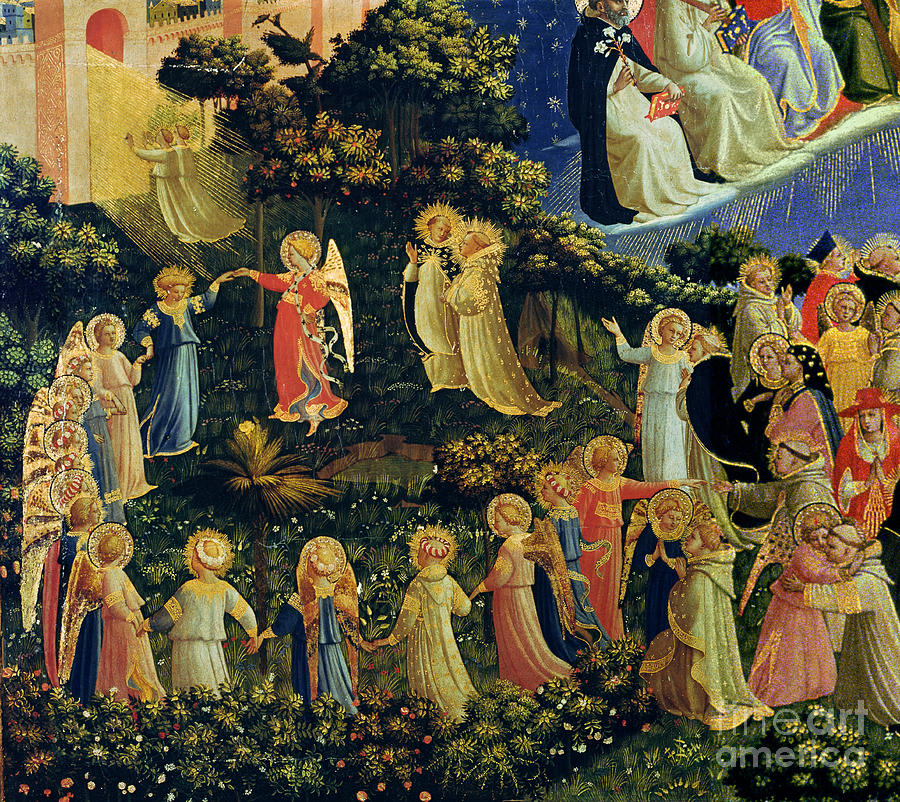 Fra Angelico Painting - The Last Judgement by Fra Angelico