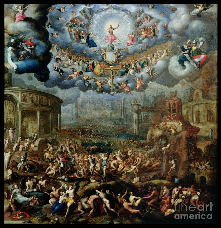 Jesus Christ Painting - The Last Judgement by Jean The Younger Cousin