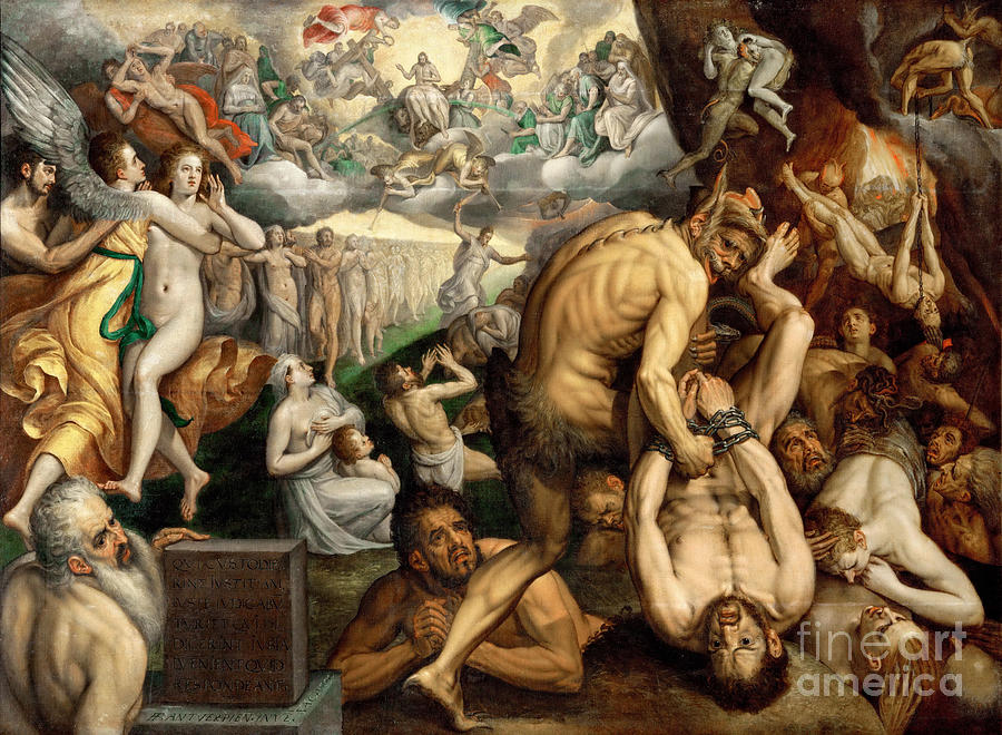 The Last Judgment Drawing by Heritage Images
