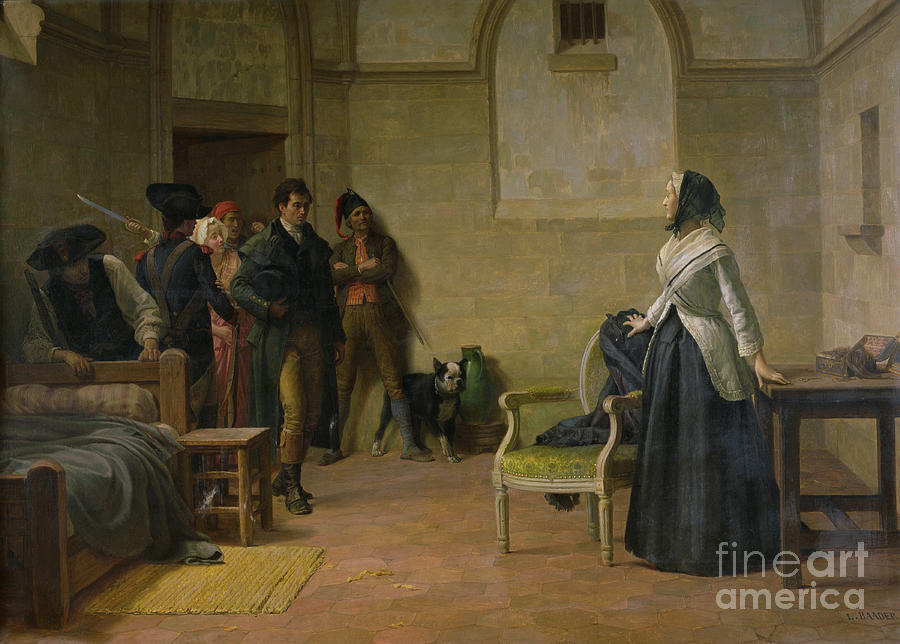 Portrait Painting - The Last Morning Of Marie-antoinette by Louis Baader