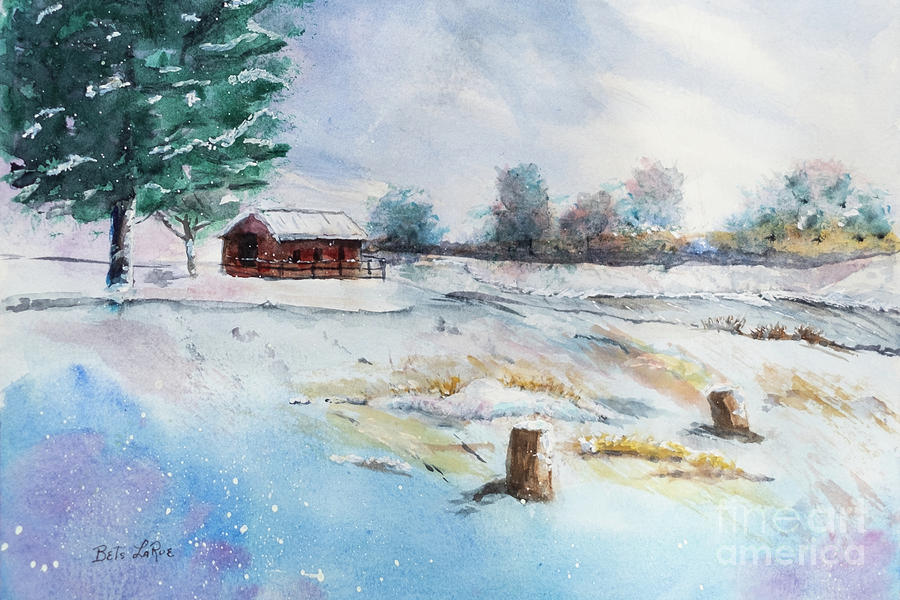 The Last Snowfall Painting by Betty LaRue