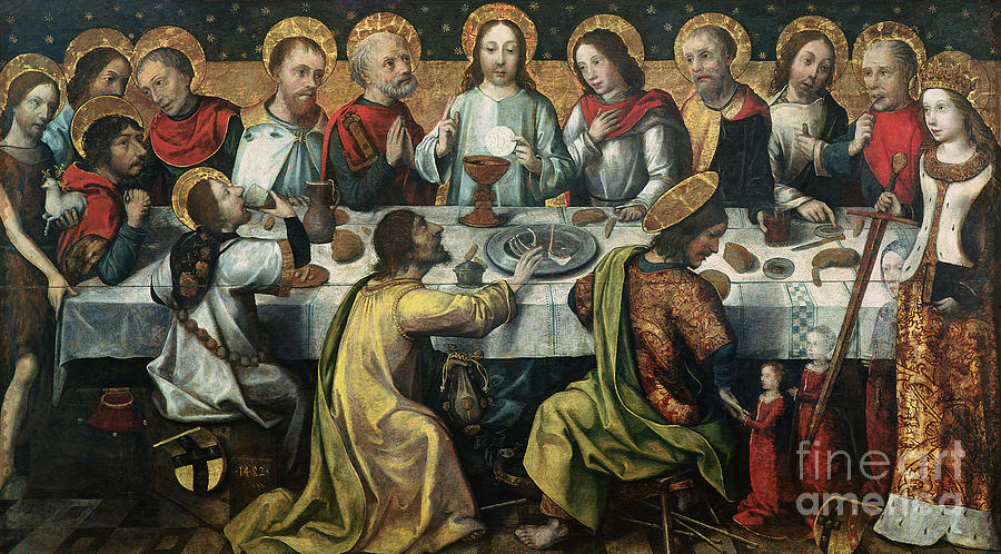 Bread Painting - The Last Supper, 1482 by Godefroy