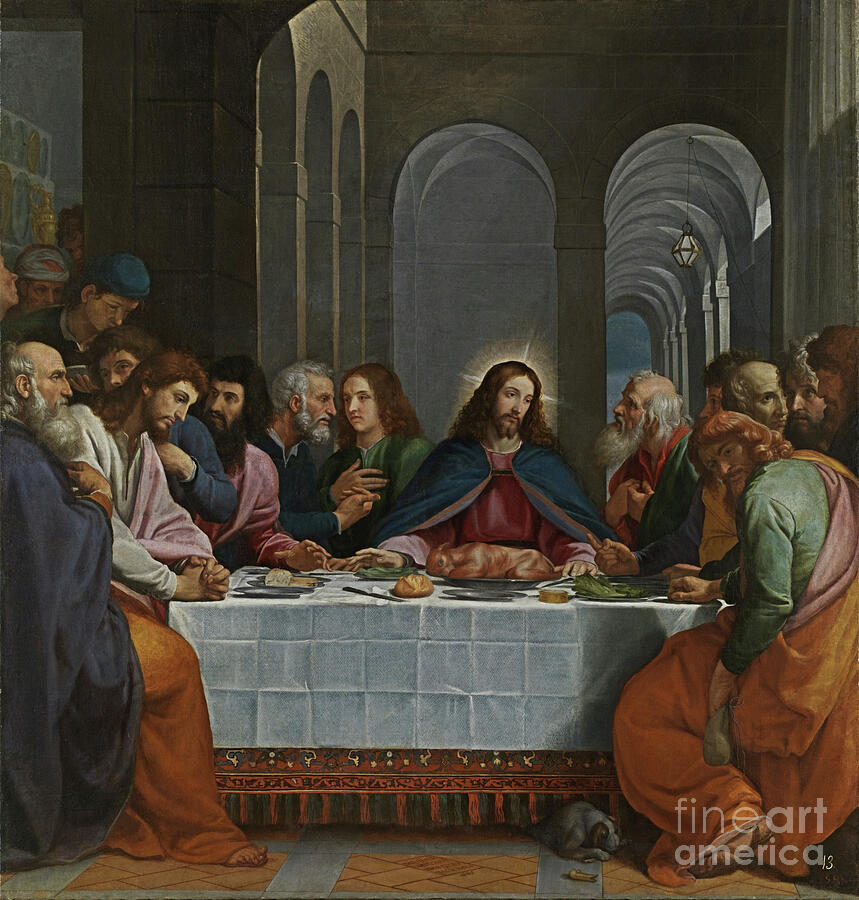The Last Supper, 1605 Painting by Bartolome Carducho