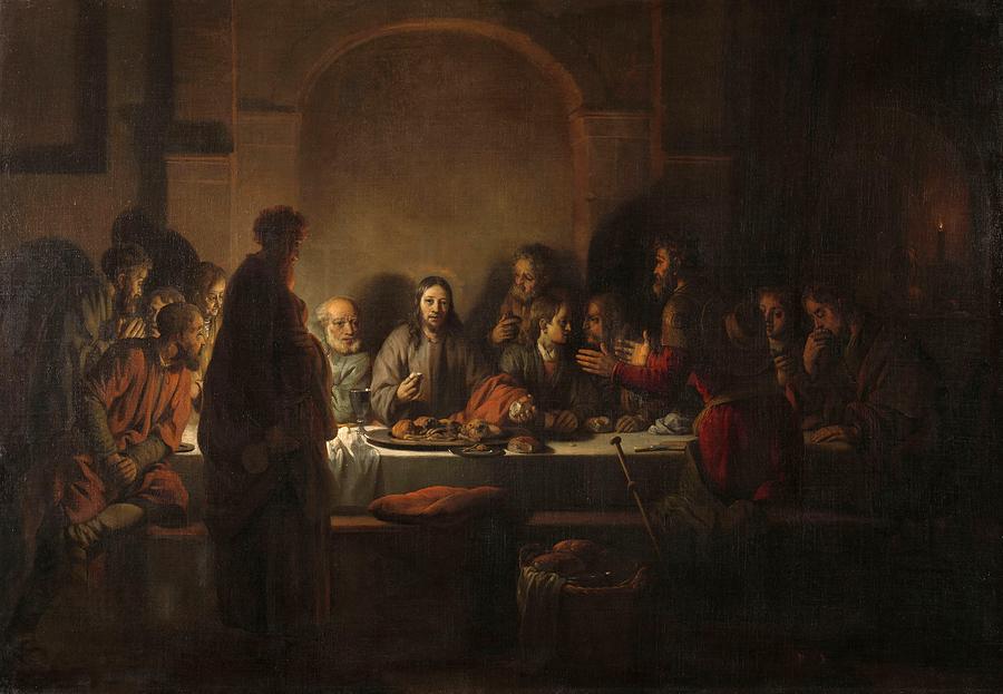 The Last Supper, 1664 Painting by Vincent Monozlay