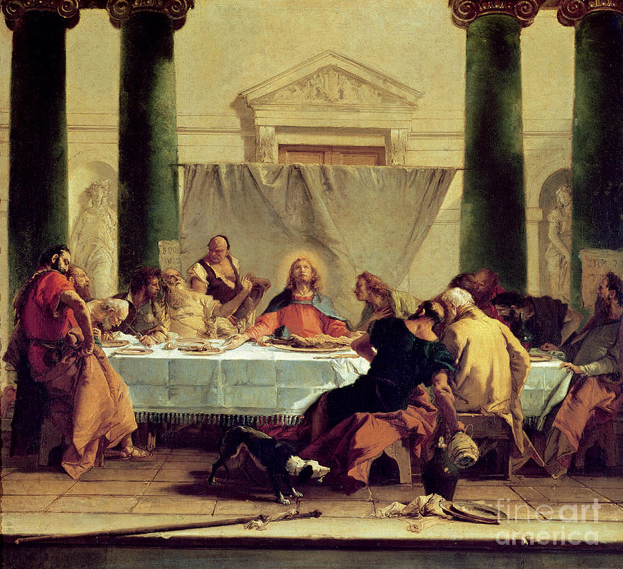 The Last Supper, 1745-50 Painting by Giovanni Battista Tiepolo - Pixels