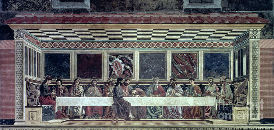 Apostle Painting - The Last Supper, C.1447 by Andrea Del Castagno