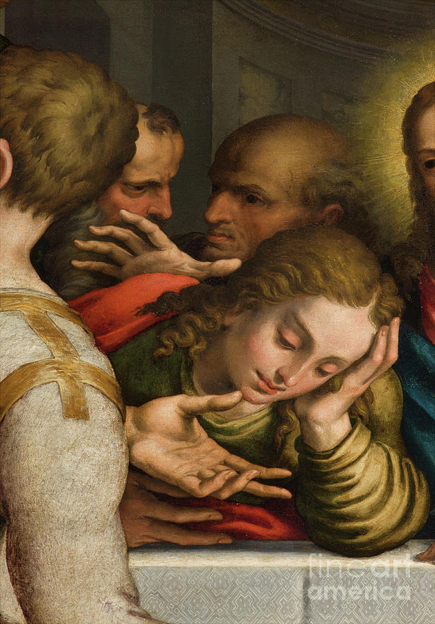 The Last Supper, Detail 1569 Painting by Giulio Campi