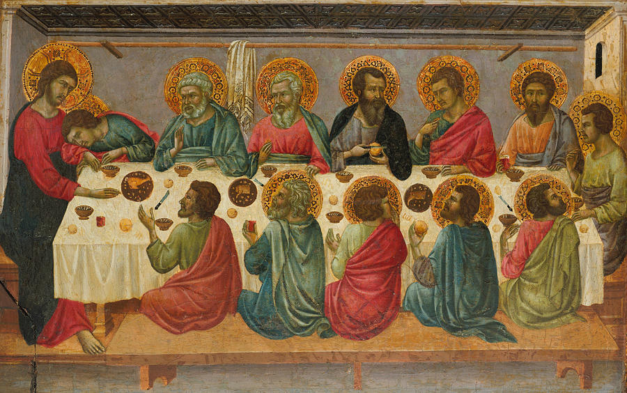 The Last Supper Painting by Ugolino di Nerio